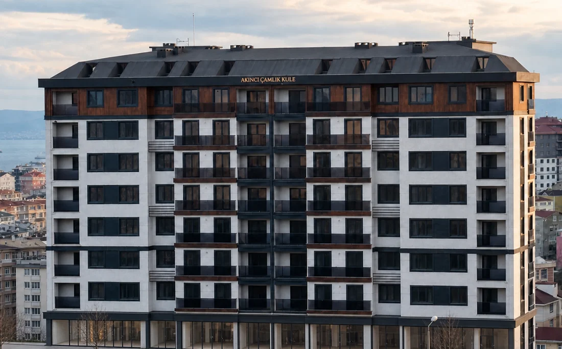 Üst kat cephe ve balkon ritmi